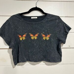 Butterfly Crop Tee